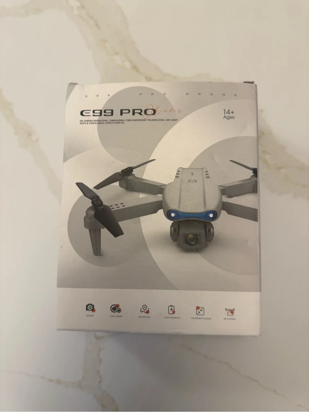 E99 Pro Foldable HD Camera Drone w Case New